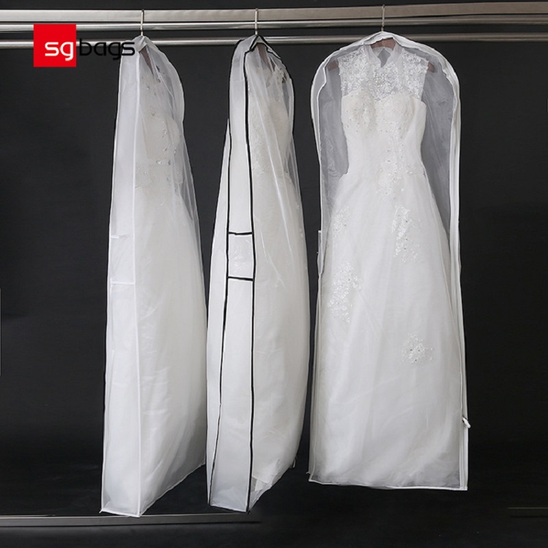 SGW08 2020 Пользовательские Печатные Удлиненные Свадебные Дышащие Платья Платье Обложка Мешок Одежды Для Свадебного Платья